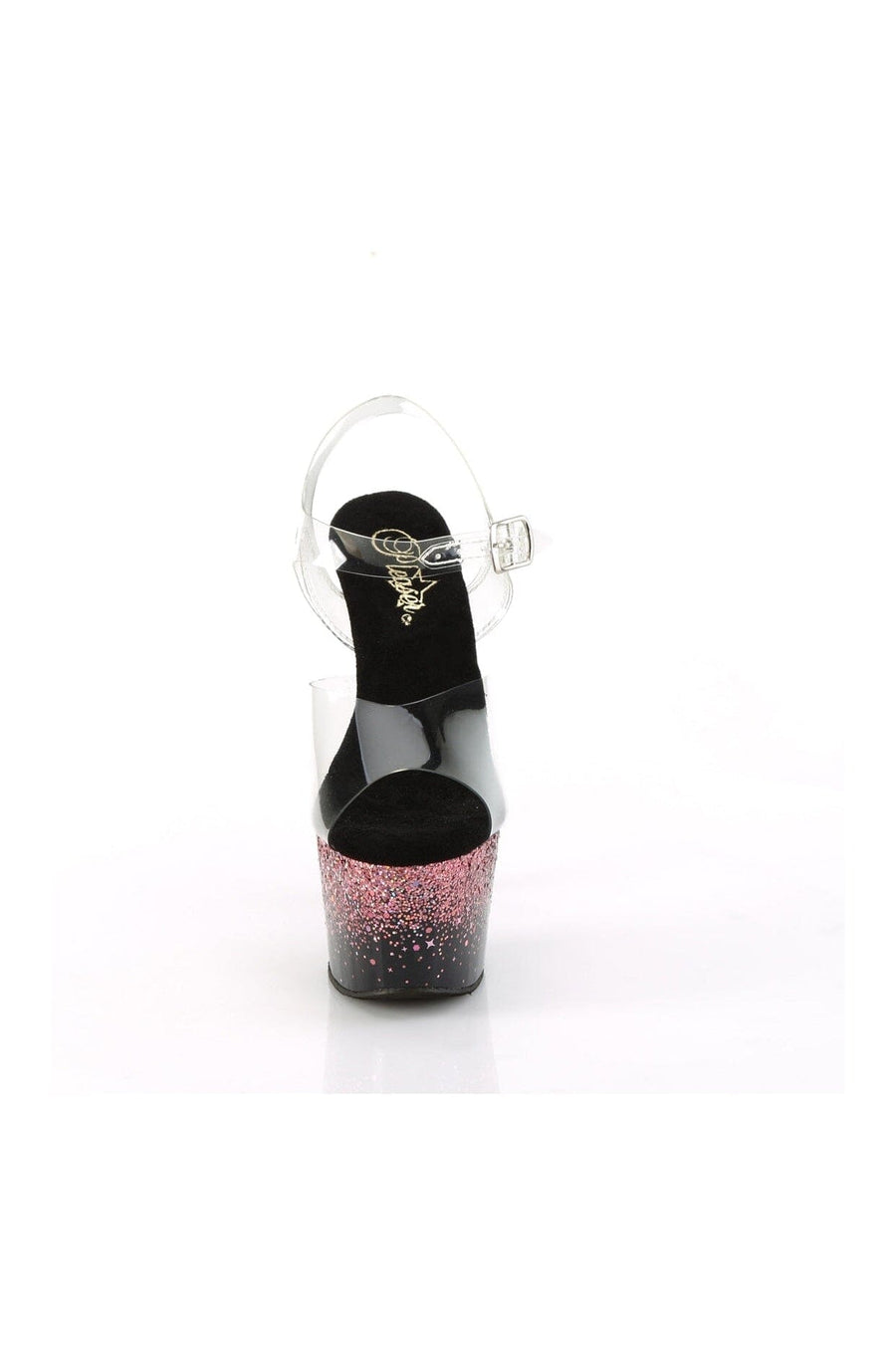 Pleaser ADORE-708SS Clear Vinyl Sandal in Clear Vinyl