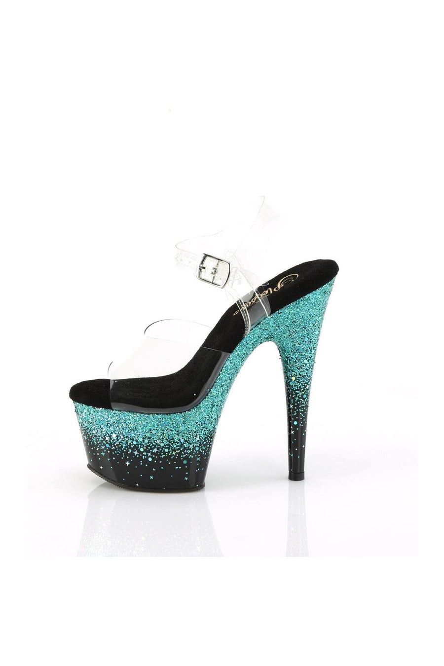 Pleaser ADORE-708SS Clear Vinyl Sandal in Clear Vinyl