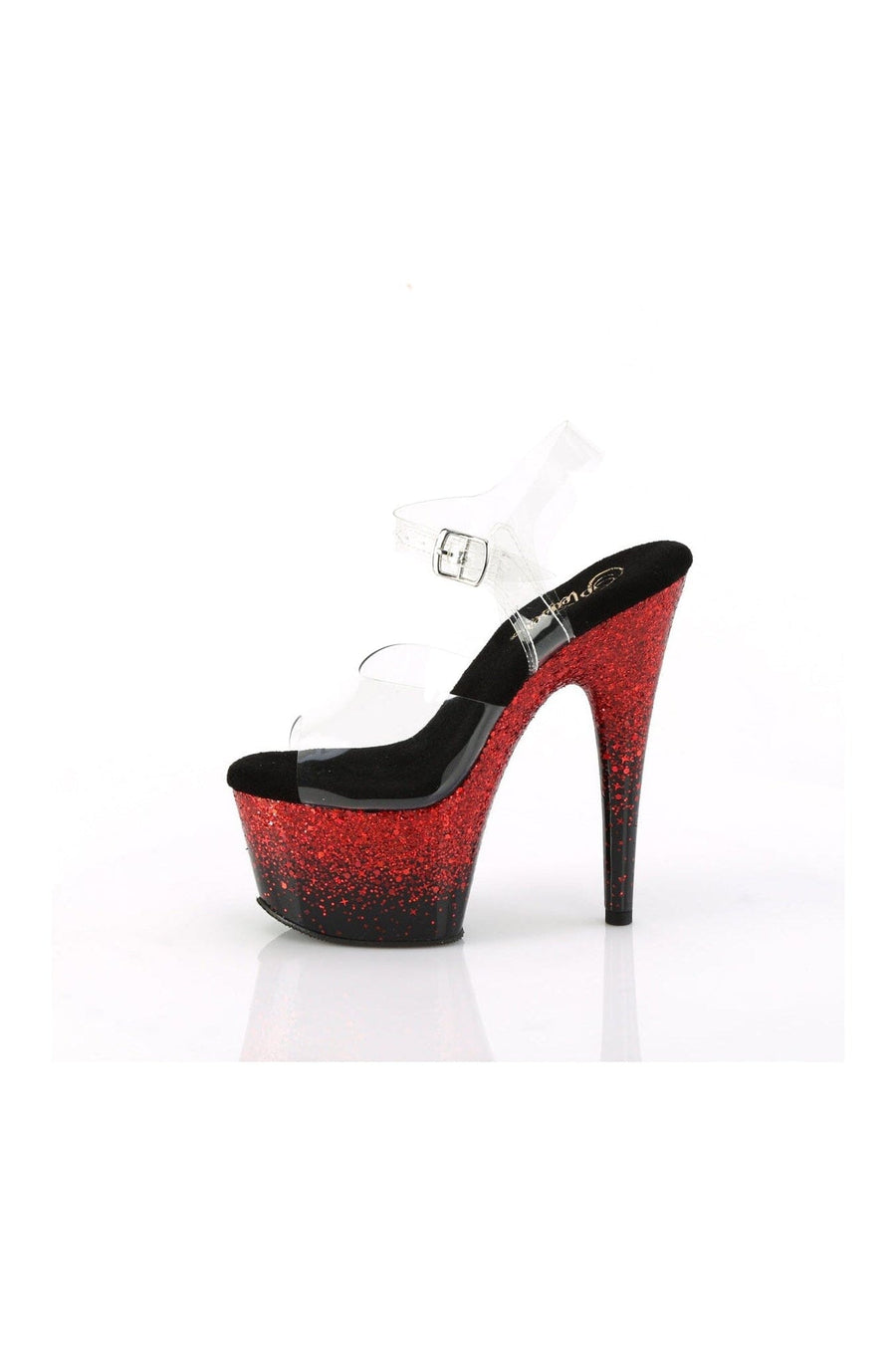 Pleaser ADORE-708SS Clear Vinyl Sandal in Clear Vinyl