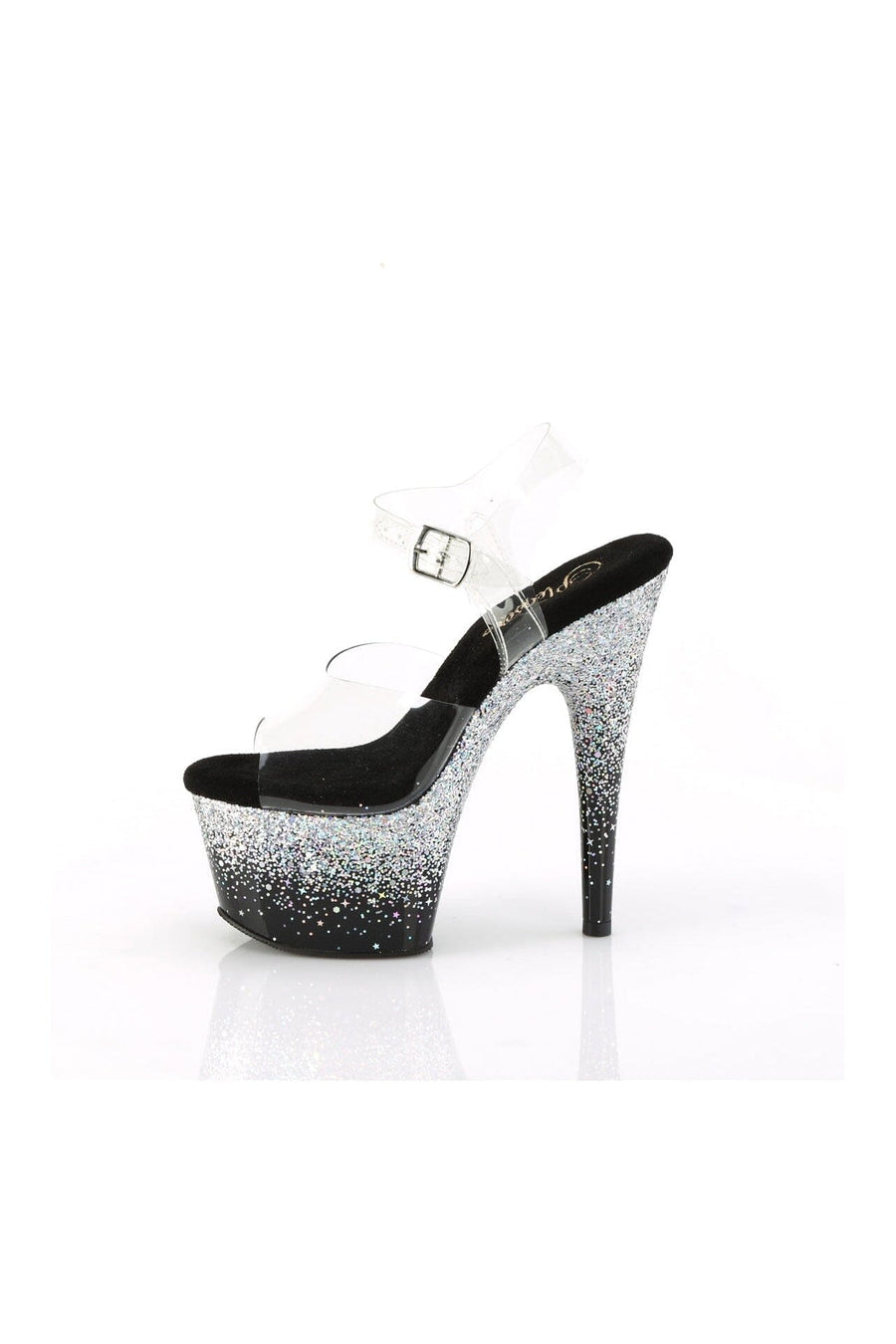 Pleaser ADORE-708SS Clear Vinyl Sandal in Clear Vinyl