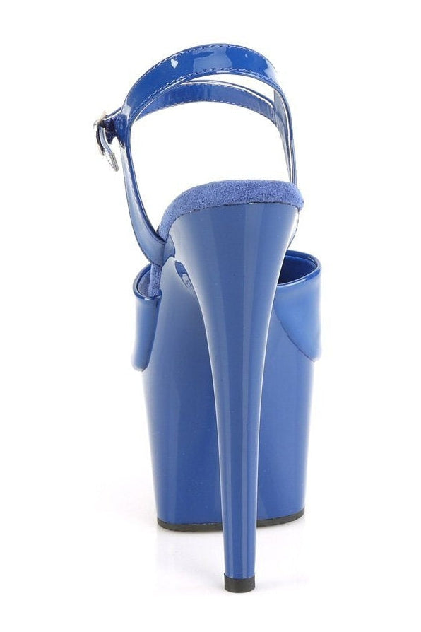 ADORE-709 Sandal | Blue Patent-Sandals-Pleaser-SEXYSHOES.COM