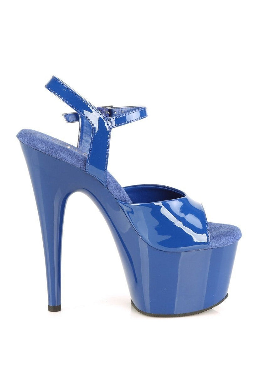 Pleaser ADORE-709 Sandal in Blue Patent