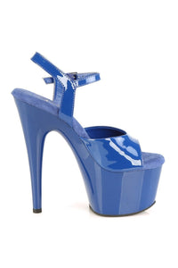 Pleaser ADORE-709 Sandal in Blue Patent