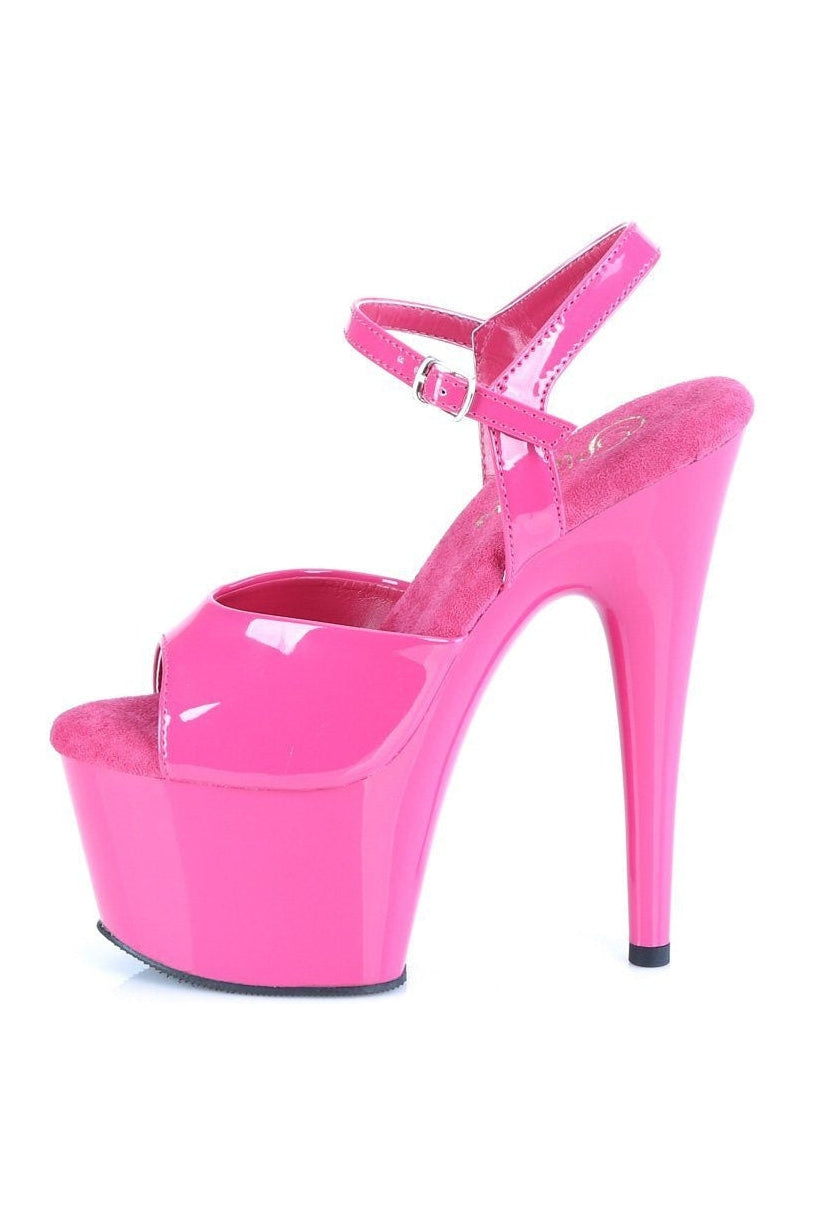 Pleaser ADORE-709 Sandal in Fuchsia Patent