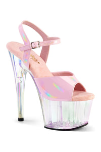 Pleaser ADORE-709HT Pink Hologram Sandal in Pink Hologram from SexyShoes.com