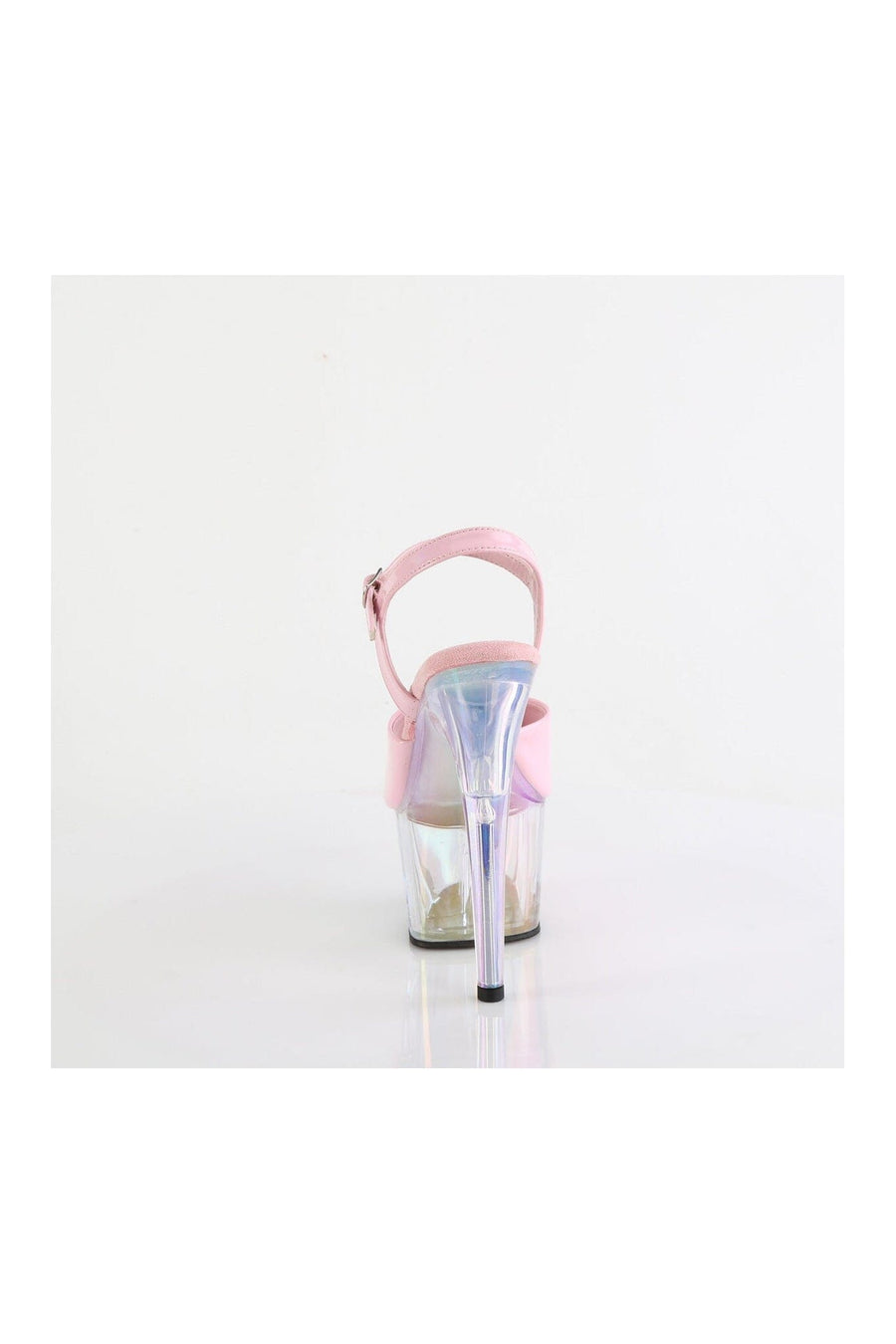 Pleaser ADORE-709HT Pink Hologram Sandal in Pink Hologram