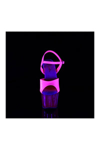 Pleaser ADORE-709UVT Fuchsia Patent Sandal in Fuchsia Patent