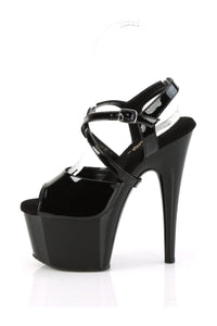 Pleaser ADORE-724 Black Patent Sandal in Black Patent