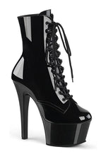 ASPIRE-1020 Black Patent Ankle Boot