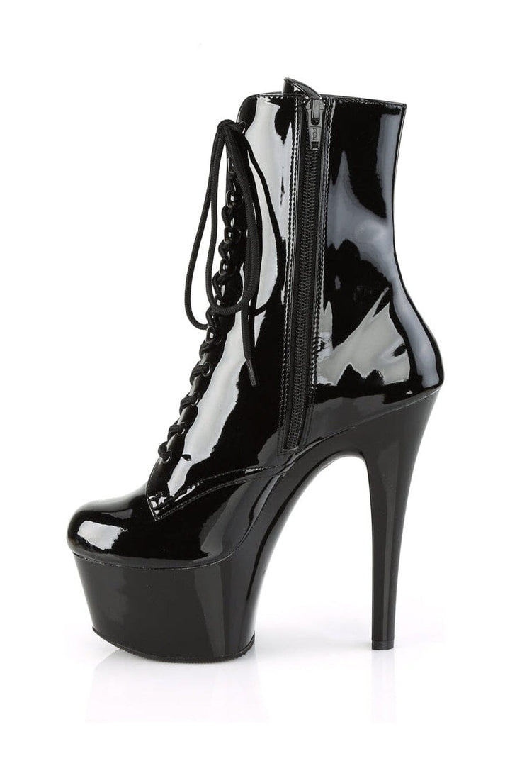 ASPIRE-1020 Black Patent Ankle Boot-Ankle Boots-Pleaser-SEXYSHOES.COM