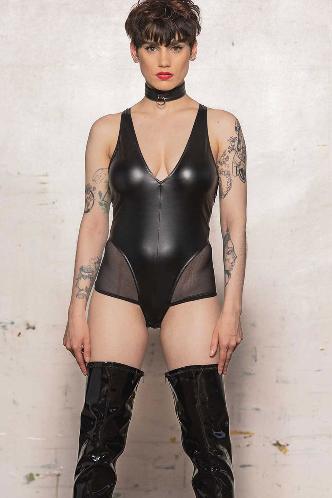 Patrice Catanzaro Avalanche Bodysuit in Black  from SexyShoes.com