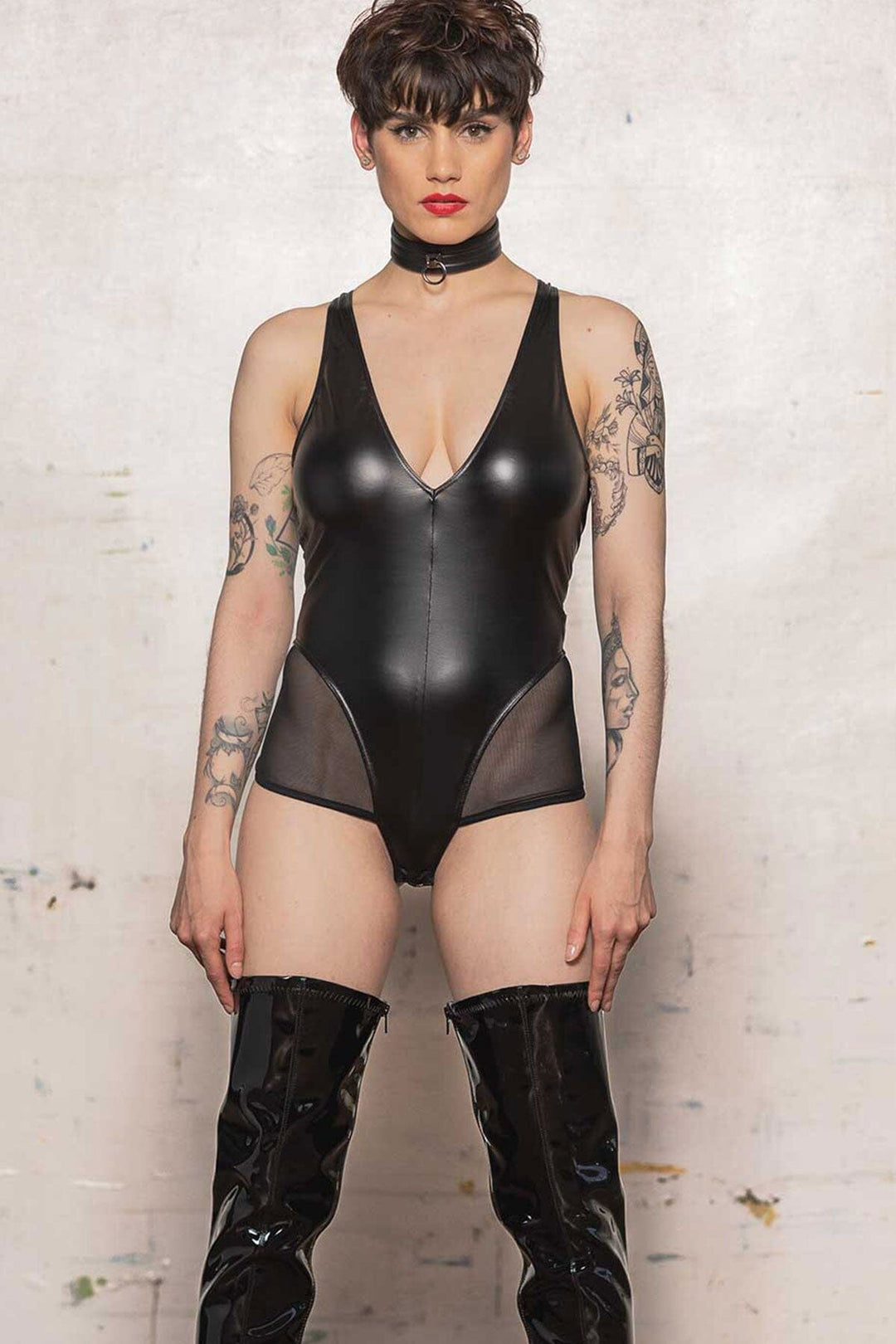 Avalanche Bodysuit-Fetish Bodysuits-Patrice Catanzaro-Black-XS-SEXYSHOES.COM