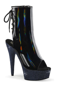 Pleaser BEJEWELED-1018DM-6 Black Patent Ankle Boot in Black Patent from SexyShoes.com