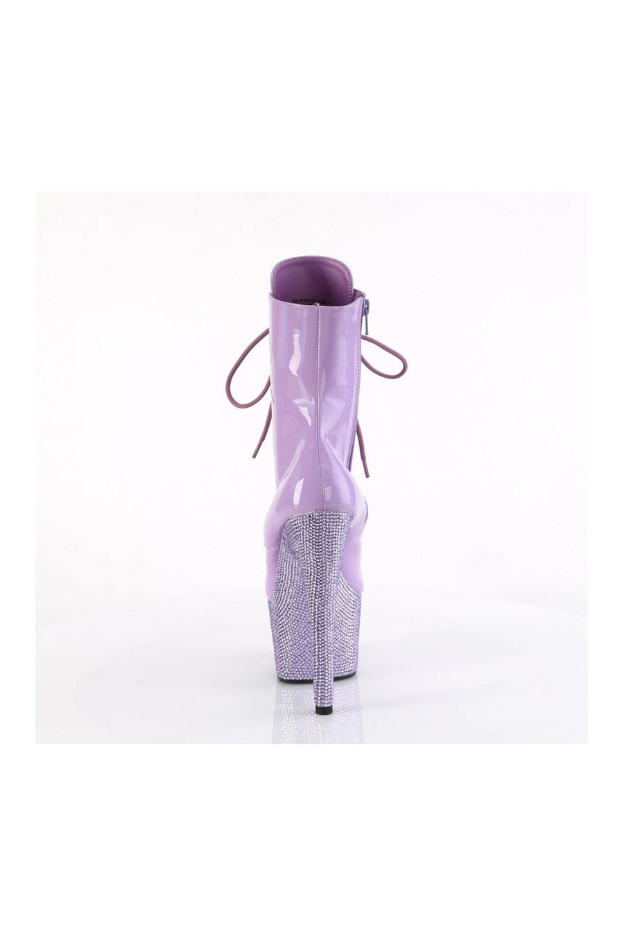 Pleaser BEJEWELED-1020-7 Purple Patent Ankle Boot in Purple Patent