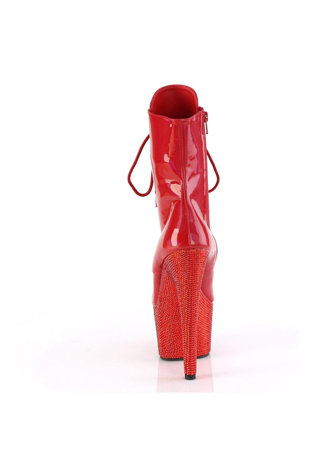 BEJEWELED-1020-7 Red Patent Ankle Boot-Ankle Boots-Pleaser-SEXYSHOES.COM