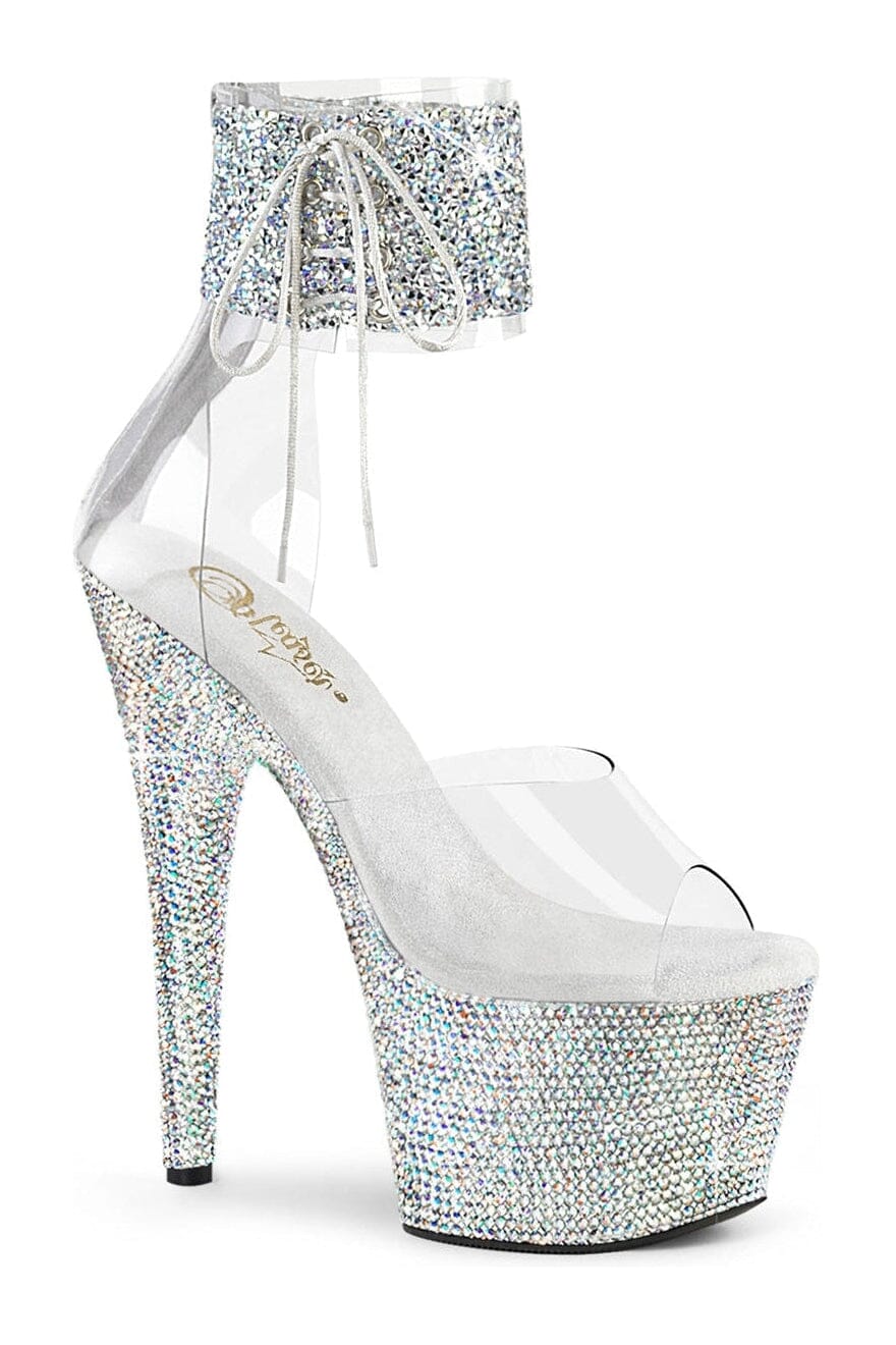 BEJEWELED-724RS-02 Clear Vinyl Sandal-Sandals-Pleaser-Clear-10-Vinyl-SEXYSHOES.COM