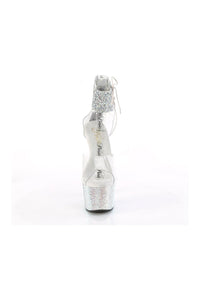 Pleaser BEJEWELED-724RS-02 Clear Vinyl Sandal in Clear Vinyl