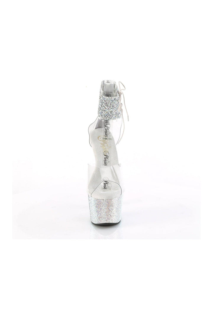 BEJEWELED-724RS-02 Clear Vinyl Sandal