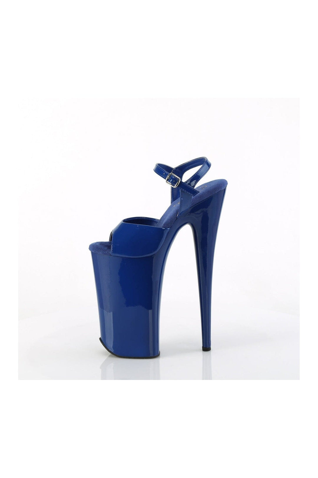 BEYOND-009 Blue Patent Sandal-Sandals- Stripper Shoes at SEXYSHOES.COM