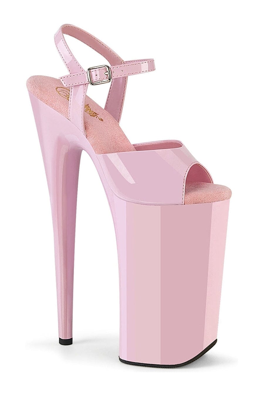 Pleaser BEYOND-009 Pink Patent Sandal in Pink Patent from SexyShoes.com