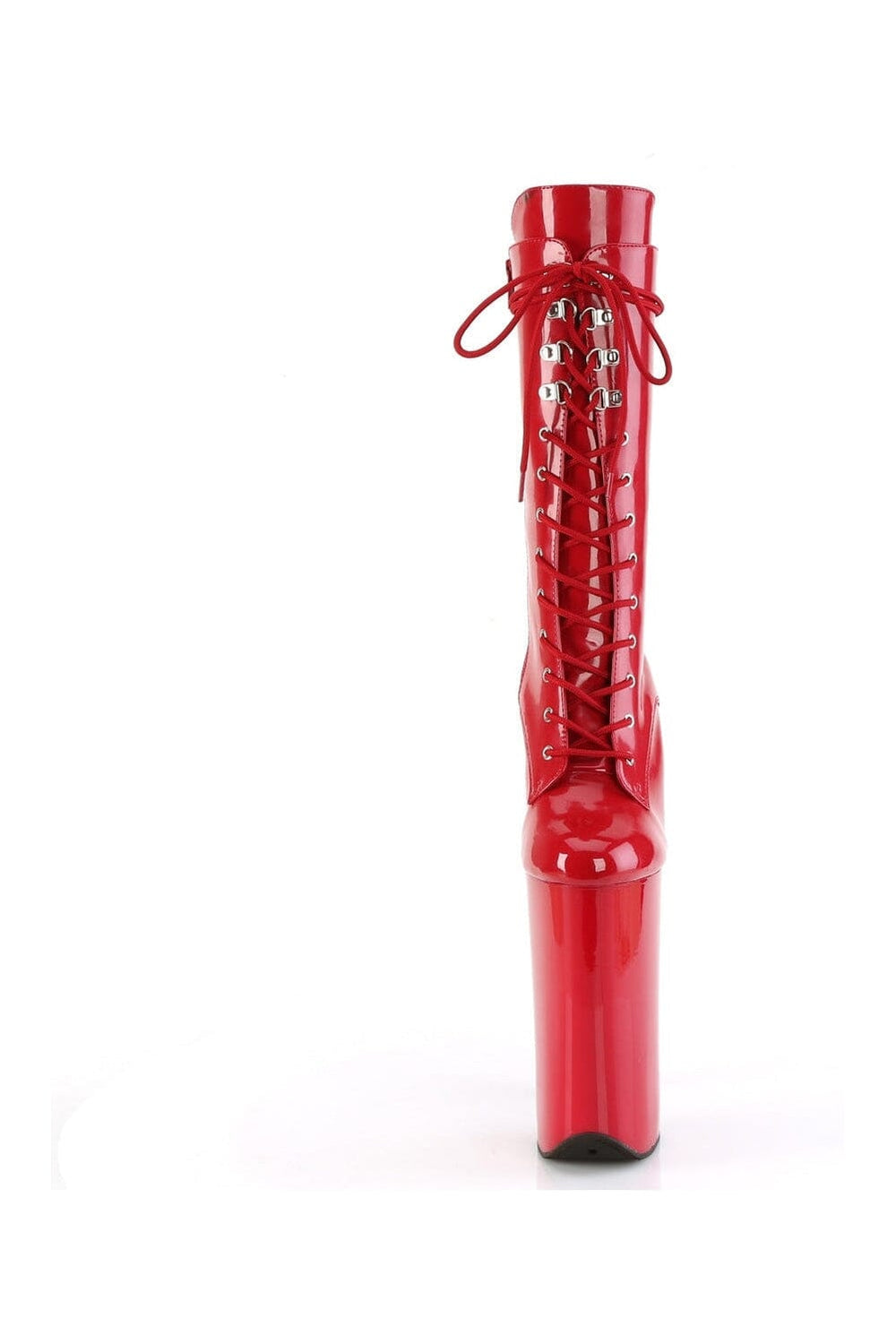 BEYOND-1050 Red Patent Knee Boot-Knee Boots-Pleaser-SEXYSHOES.COM