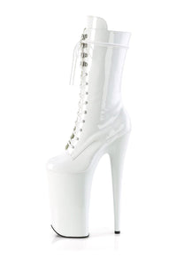 Pleaser BEYOND-1050 White Patent Knee Boot in White Patent