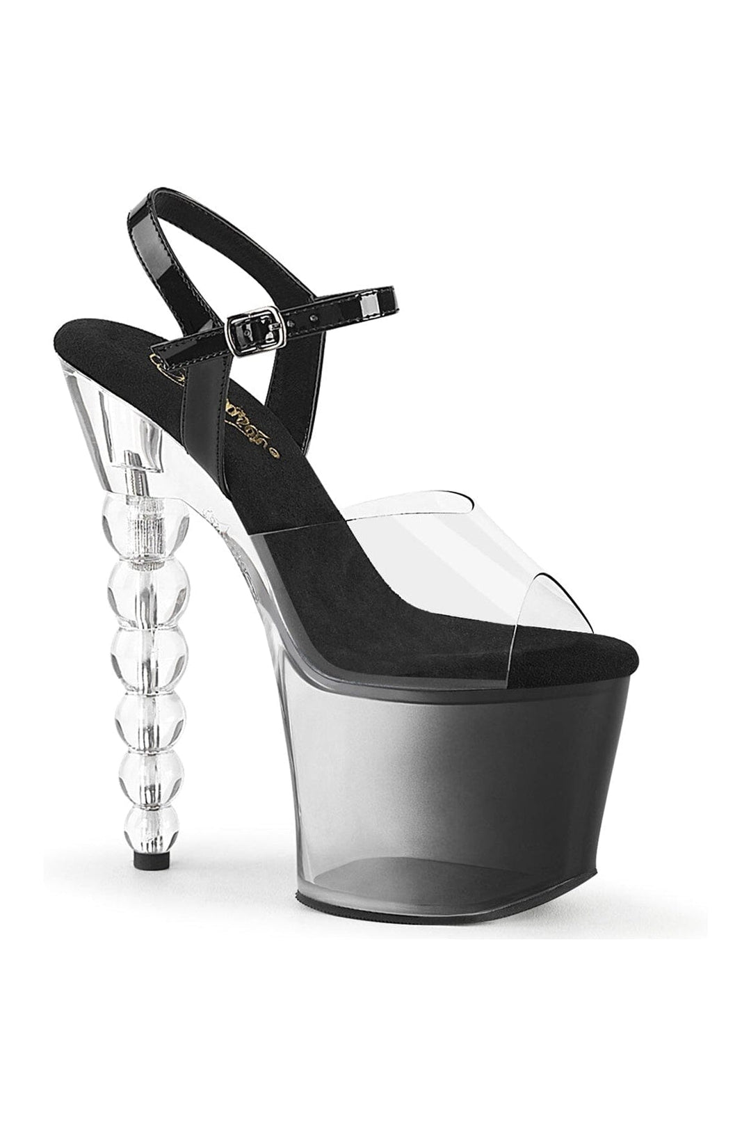 BLISS-708-1BC Clear Patent Sandal-Sandals-Pleaser-Clear-10-Patent-SEXYSHOES.COM