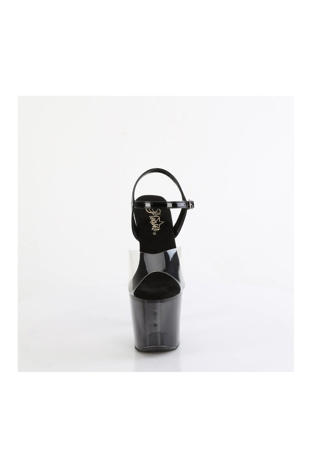 Pleaser BLISS-708-1BC Clear Patent Sandal in Clear Patent