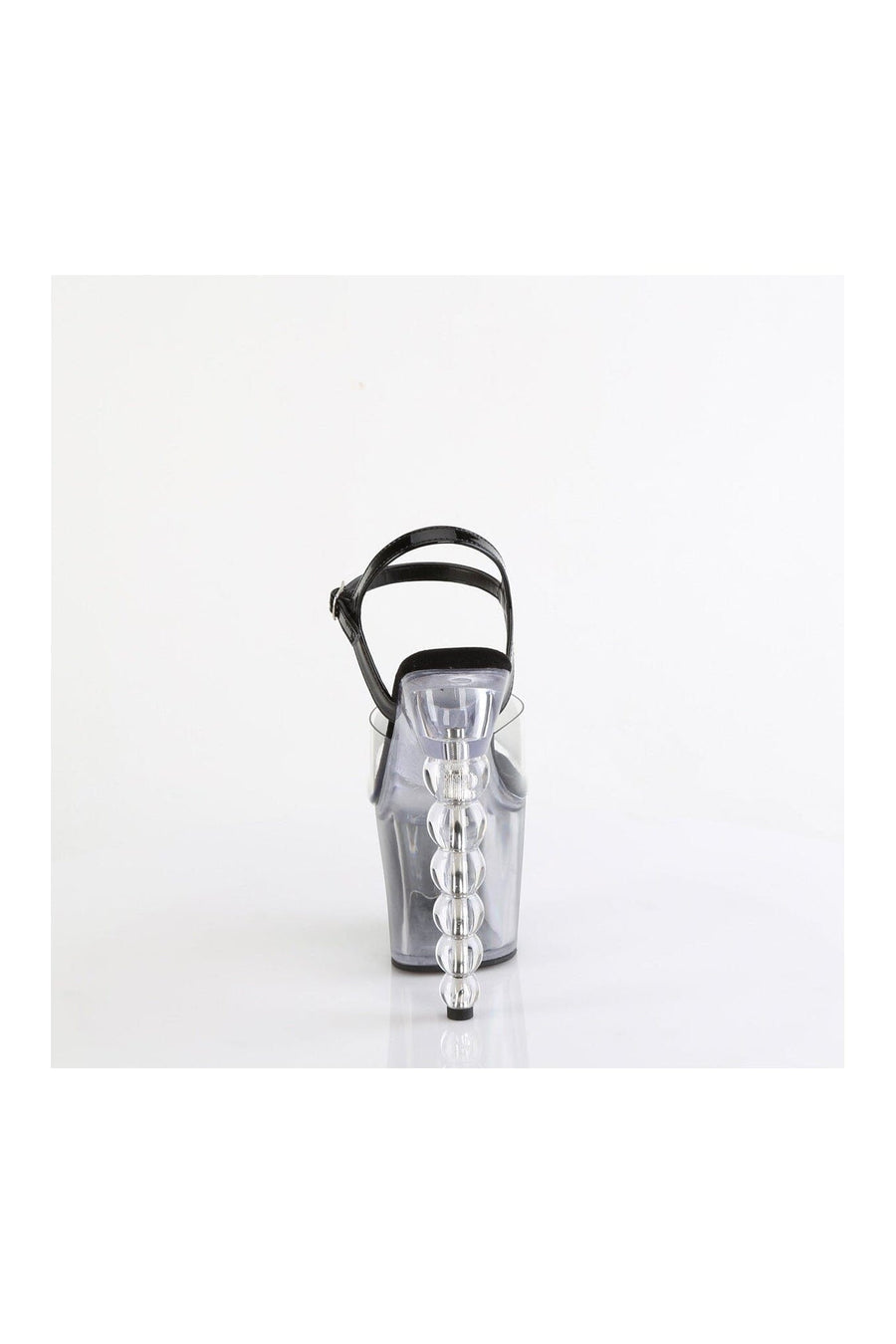 Pleaser BLISS-708-1BC Clear Patent Sandal in Clear Patent