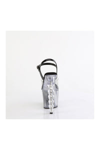 Pleaser BLISS-708-1BC Clear Patent Sandal in Clear Patent