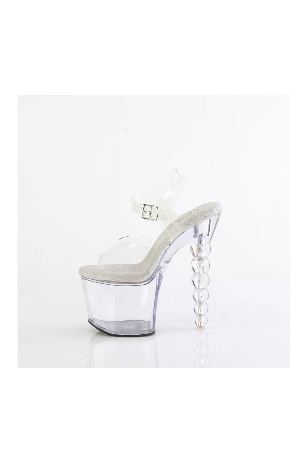 Pleaser BLISS-708 Clear Vinyl Sandal in Clear Vinyl