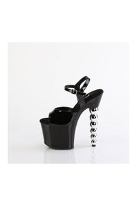 Pleaser BLISS-709 Black Patent Sandal in Black Patent