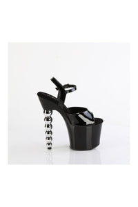 Pleaser BLISS-709 Black Patent Sandal in Black Patent