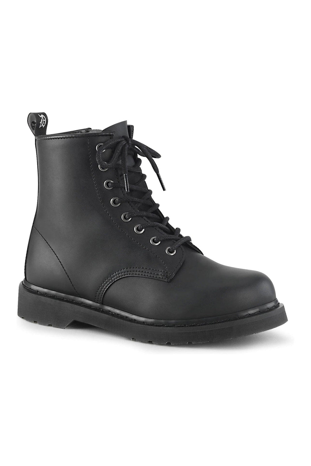 BOLT-100 Black Vegan Leather Knee Boot-Knee Boots-Demonia-Black-10-Vegan Leather-SEXYSHOES.COM