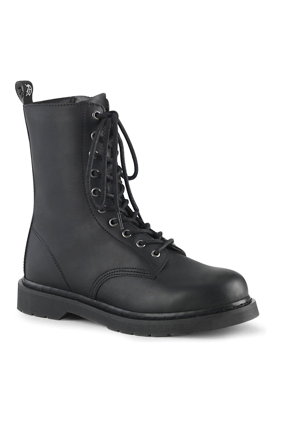 BOLT-200 Black Vegan Leather Knee Boot-Knee Boots-Demonia-Black-10-Vegan Leather-SEXYSHOES.COM