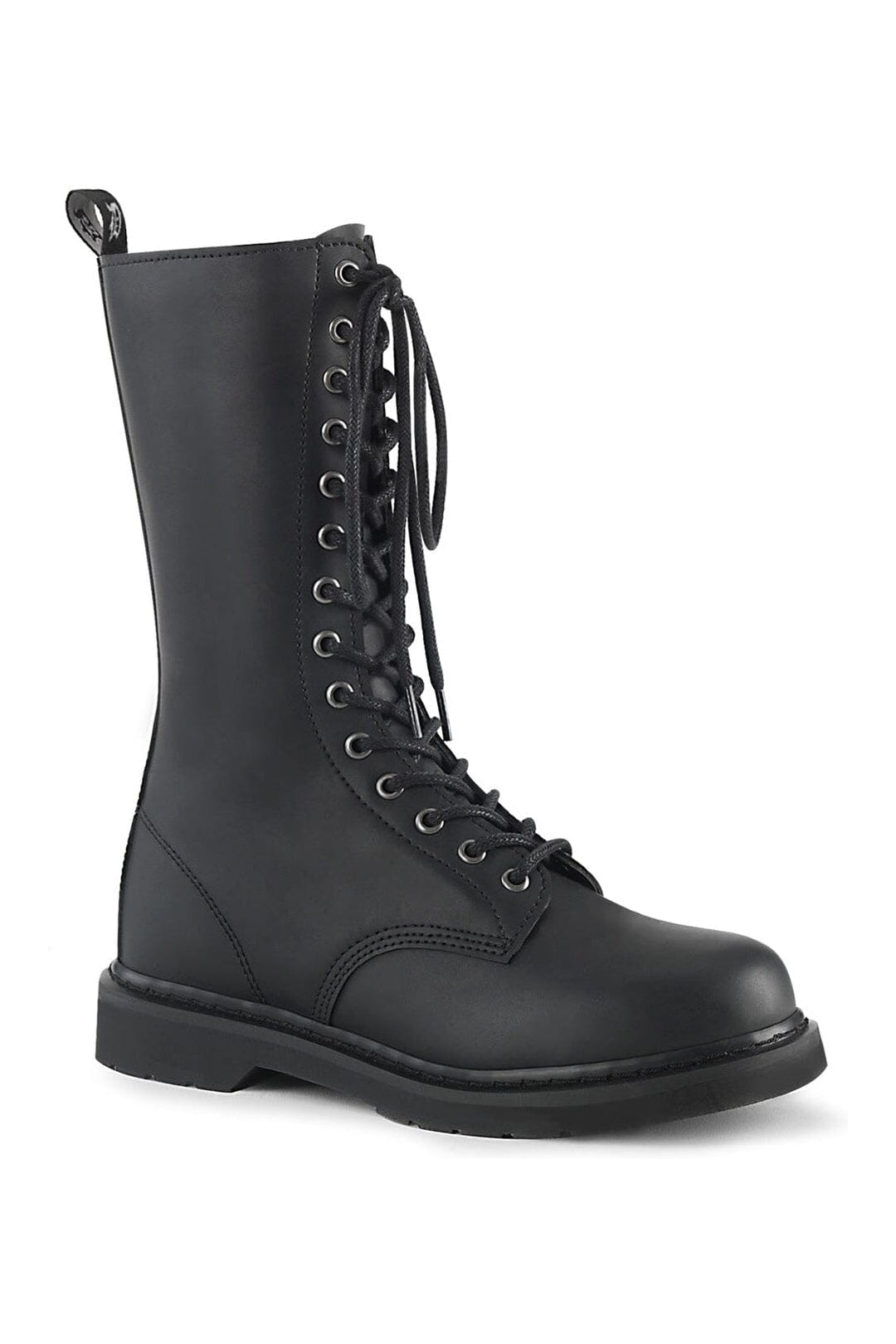 BOLT-300 Black Vegan Leather Knee Boot-Knee Boots-Demonia-Black-10-Vegan Leather-SEXYSHOES.COM