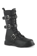BOLT-330 Black Vegan Leather Knee Boot