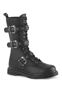Demonia BOLT-330 Black Vegan Leather Knee Boot in Black Vegan Leather from SexyShoes.com