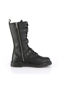 Demonia BOLT-330 Black Vegan Leather Knee Boot in Black Vegan Leather