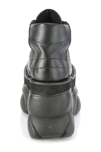 Demonia BOXER-01 Black Vegan Leather Cyber Shoe in Black Vegan Leather