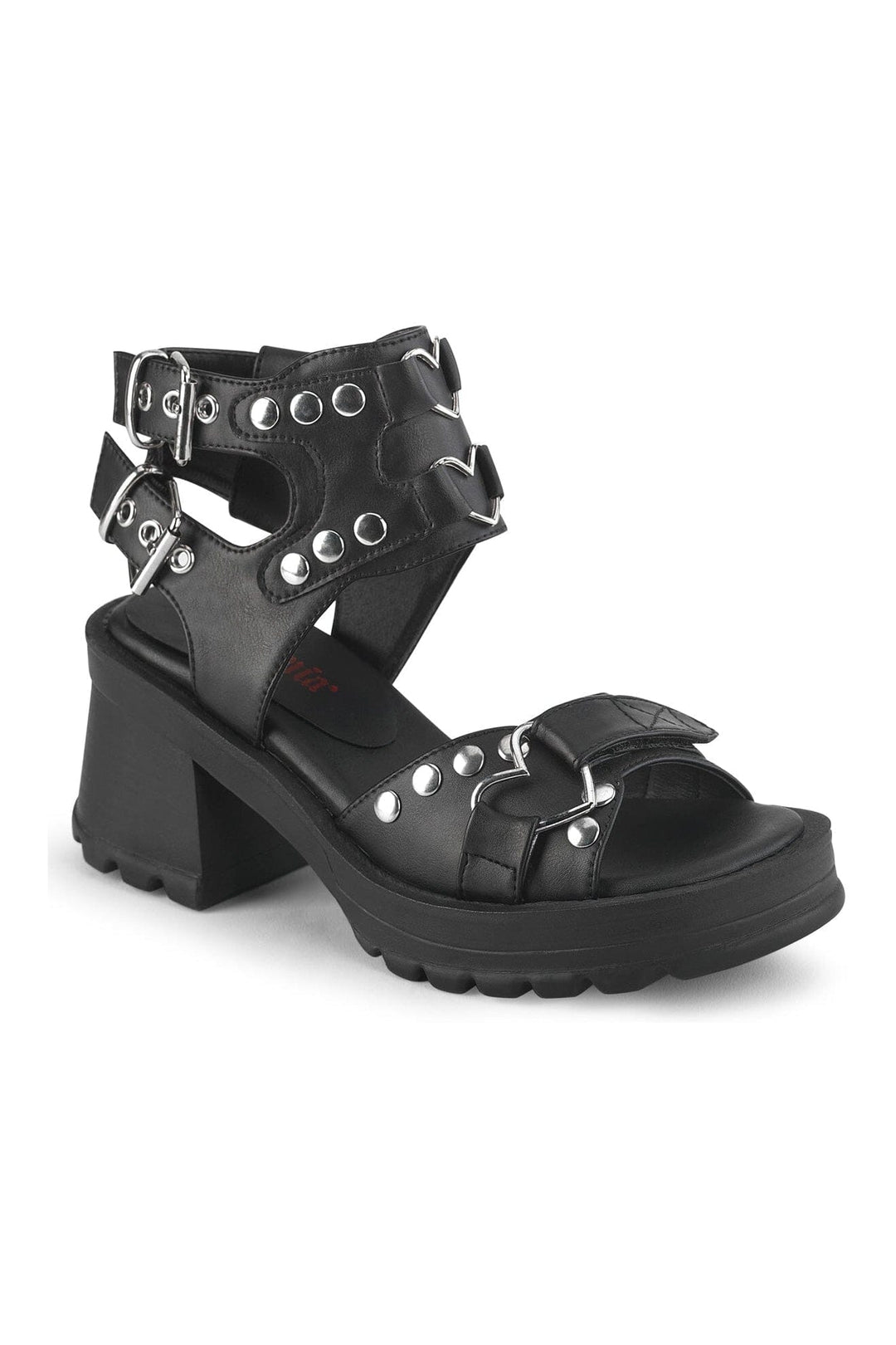 BRATTY-07 Black Vegan Leather Sandal-Sandals-Demonia-Black-10-Vegan Leather-SEXYSHOES.COM