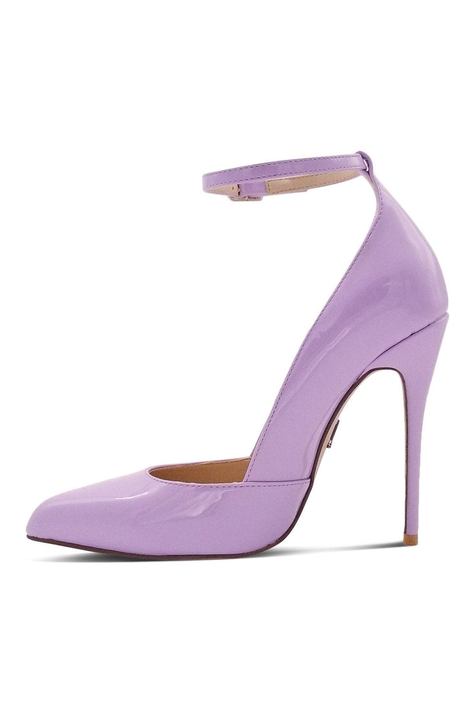 Sexyshoes Signature Sexy A Line Ankle Strap Stiletto Pump in Lavender Patent