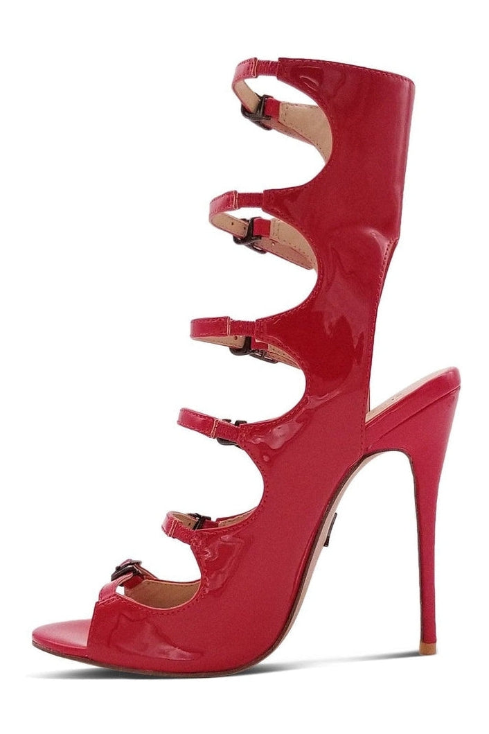 Sexyshoes Signature Strappy Sexy Open Toe Sandal in Red Patent