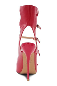 Sexyshoes Signature Strappy Sexy Open Toe Sandal in Red Patent