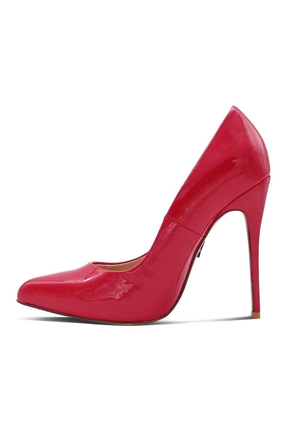 Sultry Low Cut Sky High Stiletto Heel Pump-Pumps-Sexyshoes Signature-Red-SEXYSHOES.COM