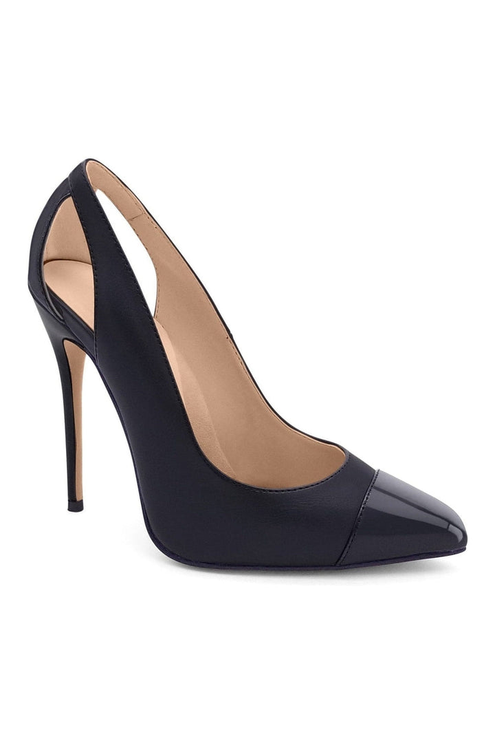 Cut Out Designed Pointed Toe Spectator Pump-Pumps- Stripper Shoes at SEXYSHOES.COM