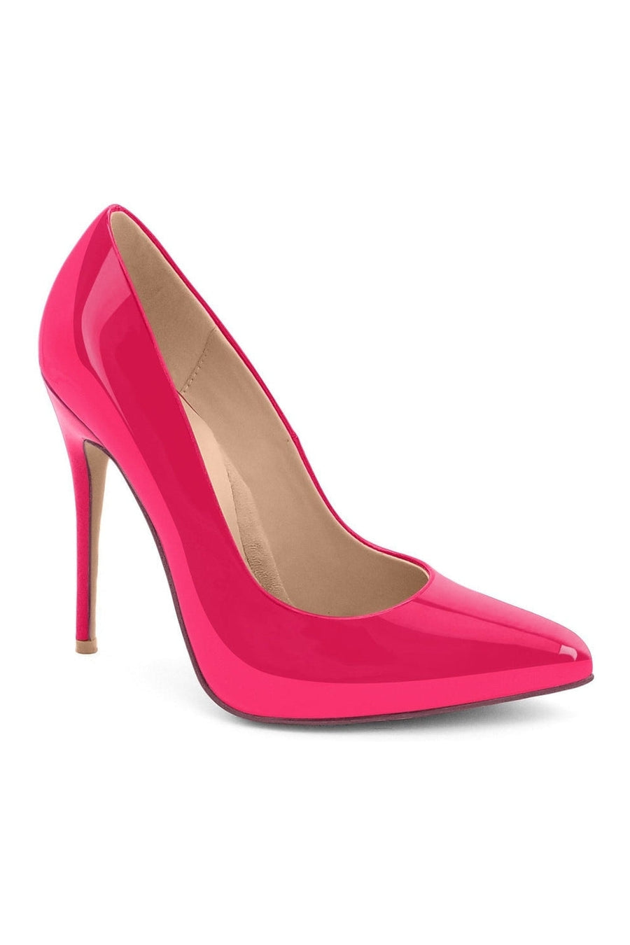 Sexyshoes Signature Sultry Low Cut Sky High Stiletto Heel Pump in Red Patent from SexyShoes.com