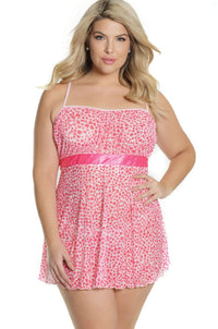 Coquette Babydoll & Panty in Pink  from SexyShoes.com