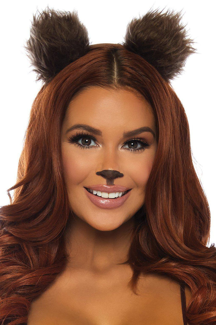 Bear Ear Headband-Costume Headwear-Leg Avenue-Brown-O/S-SEXYSHOES.COM