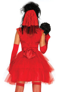 Leg Avenue Beetle Bride Costume in Red 